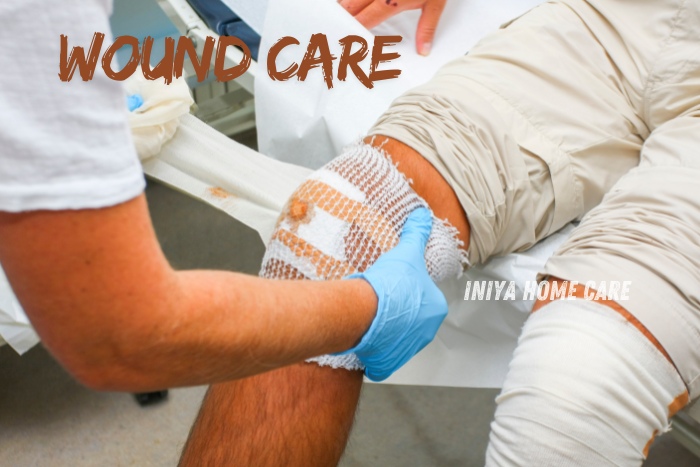 Iniya Home Care in Pollachi providing specialized wound care services, ensuring proper healing and recovery for patients with expert attention