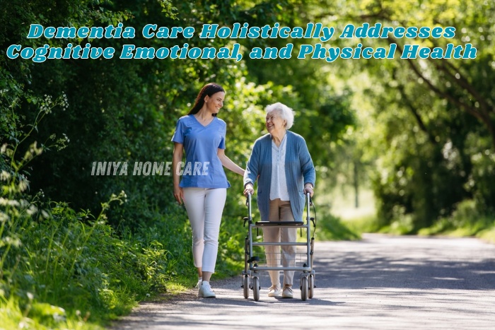 Iniya Home Care provides dementia care that supports cognitive and physical well-being in a peaceful outdoor setting