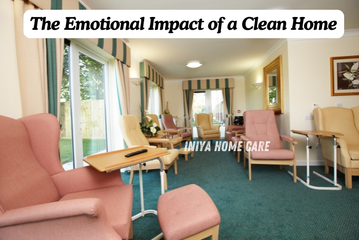 Peaceful and well-maintained living room cleaned by Iniya Home Care’s expert housekeeping team in Pollachi